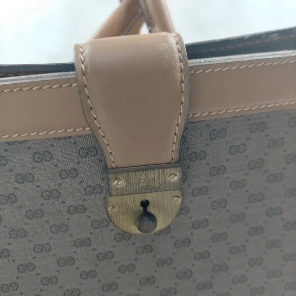 Gucci Vintage Brown PVC Hand Bag mon520-102825 - Picture 9 of 16